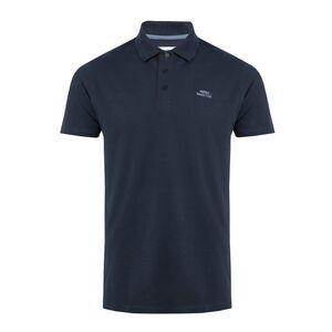 Weird Fish Mens Miles Pique Natural Polo Shirt / Navy